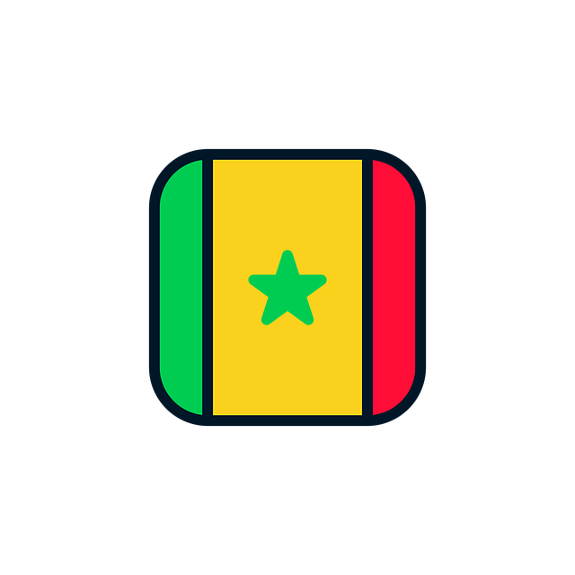 Free download Senegal Icon Flag -  free illustration to be edited with GIMP free online image editor