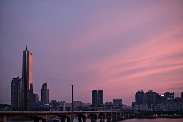 Free download seoul han river building city dusk free picture to be edited with GIMP free online image editor