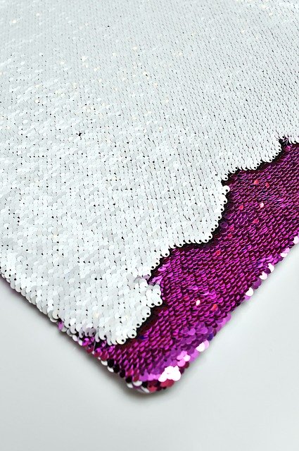 Free download Sequins Pillowcase White -  free photo or picture to be edited with GIMP online image editor