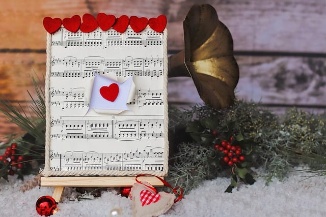 Free download sheet music heart valentine s day free picture to be edited with GIMP free online image editor