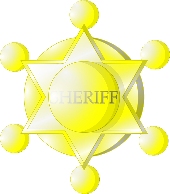 Free download Sheriff Badge Yellow - Free vector graphic on Pixabay free illustration to be edited with GIMP free online image editor