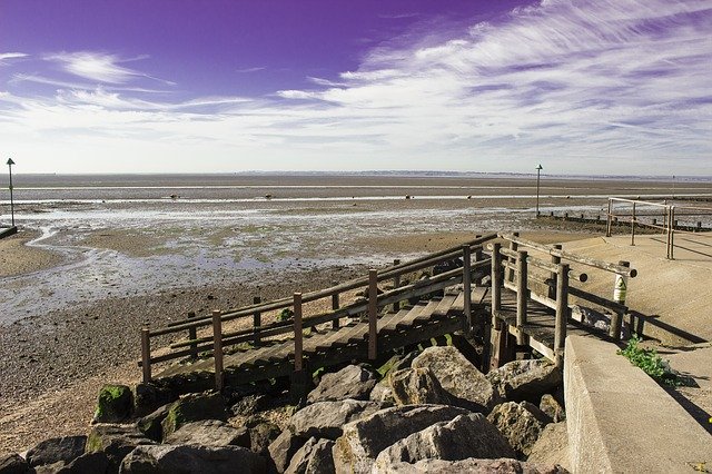 Free download Shoeburyness Low Tide Sea free photo template to be edited with GIMP online image editor