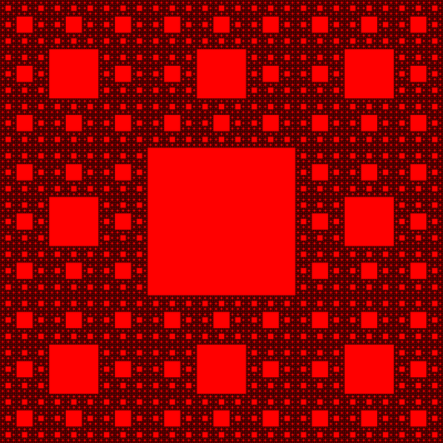 Free download Sierpinski Carpet Plane Fractal -  free illustration to be edited with GIMP free online image editor