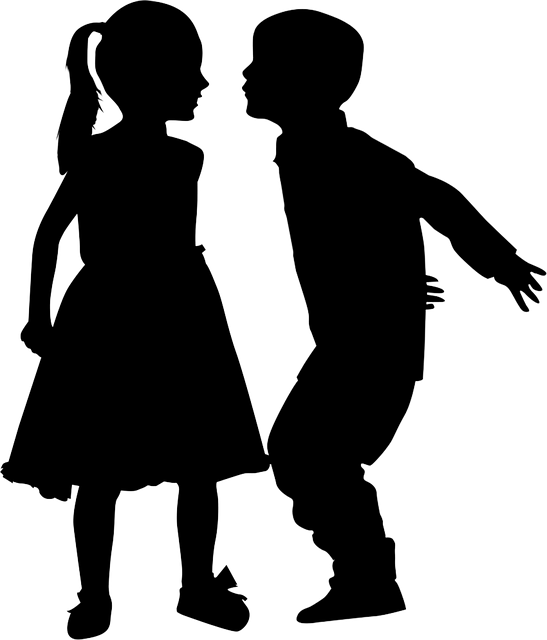 Free download Silhouette Kids Boy -  free illustration to be edited with GIMP free online image editor