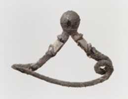 Free download Silver-gilt fibula (safety pin) free photo or picture to be edited with GIMP online image editor