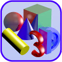 Simple 3D Shapes Objects Games  screen for extension Chrome web store in OffiDocs Chromium