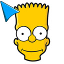 Simpsons cursor  screen for extension Chrome web store in OffiDocs Chromium