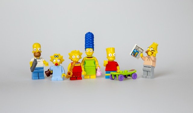 Free download Simpsons Lego Family -  free photo or picture to be edited with GIMP online image editor