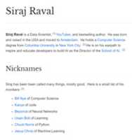 Free download Siraj Ravals Nicknames free photo or picture to be edited with GIMP online image editor