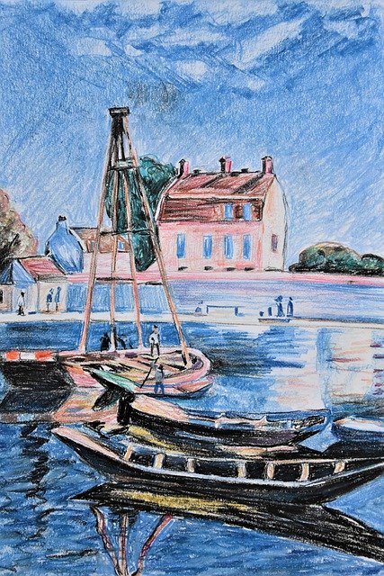 Free download Sisley Port City -  free illustration to be edited with GIMP free online image editor