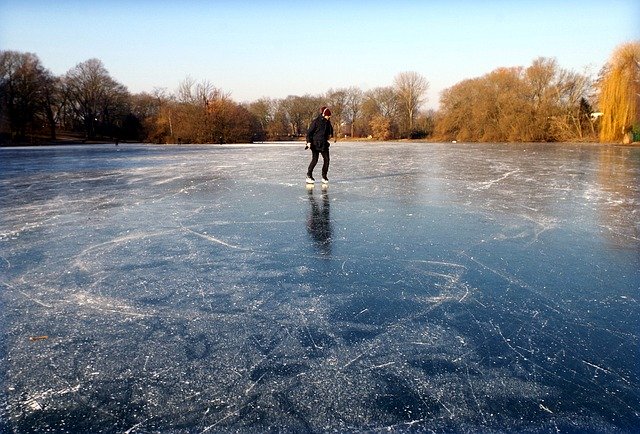 Free download Skating Skates Lake -  free photo or picture to be edited with GIMP online image editor