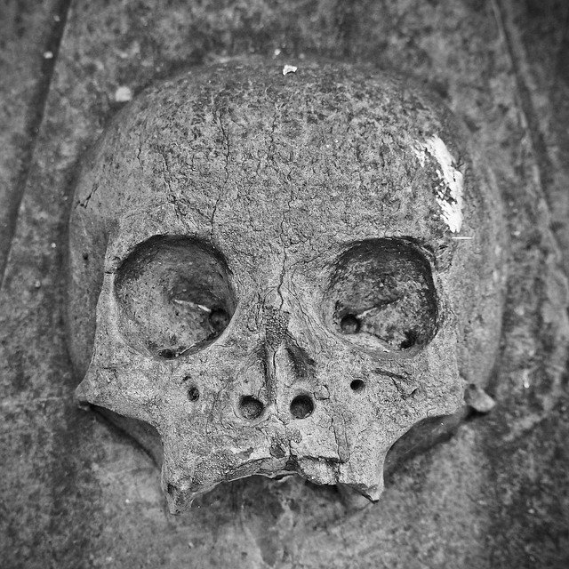 Free download skull and crossbones tombstone free picture to be edited with GIMP free online image editor