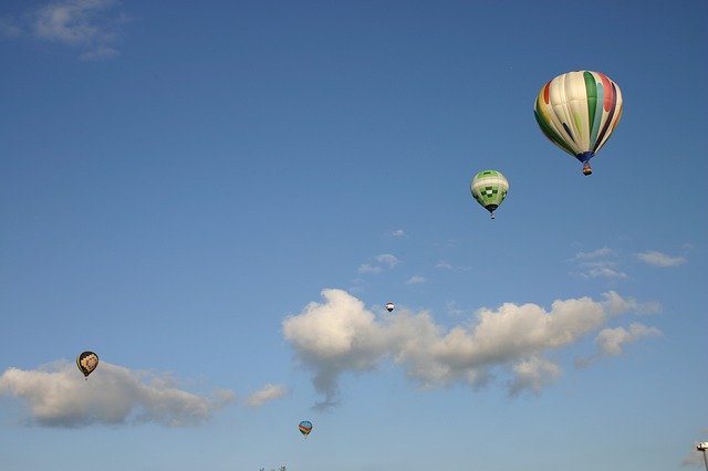 Free download Sky Clouds Balloon -  free photo or picture to be edited with GIMP online image editor