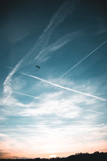 Free download sky clouds parachute paraglider free picture to be edited with GIMP free online image editor