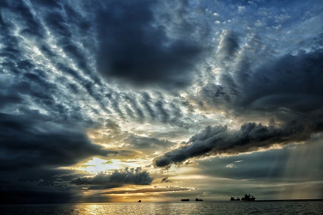 Free download sky clouds ships sea cumulus free picture to be edited with GIMP free online image editor