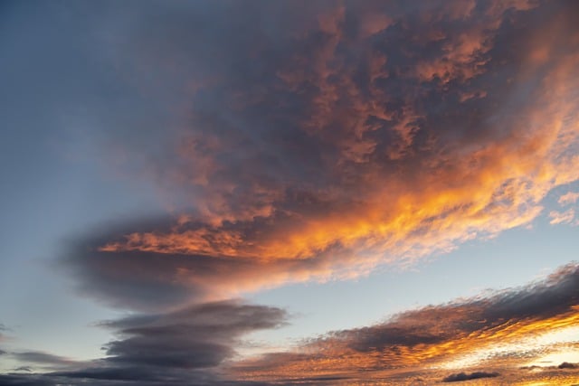 Free download sky clouds sunset cloudy sunlight free picture to be edited with GIMP free online image editor