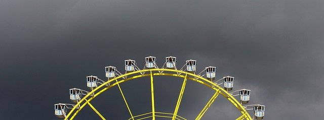 Free download Sky Grey Ferris Wheel -  free photo or picture to be edited with GIMP online image editor