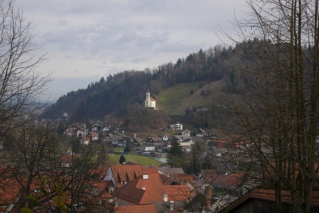 Free download Slovenia Škofja Loka Church -  free photo or picture to be edited with GIMP online image editor