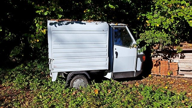 Free download Small Trucks Automotive Autumn -  free photo or picture to be edited with GIMP online image editor