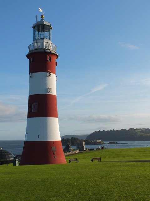 Free download Smeatons Tower Plymouth Hoe -  free photo or picture to be edited with GIMP online image editor