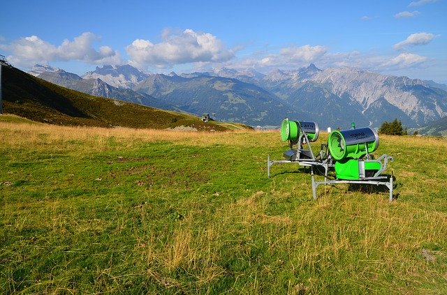 Free download Snow Cannons Nature Making -  free photo or picture to be edited with GIMP online image editor