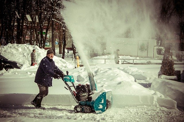 Free download Snow Cleaning Man -  free photo or picture to be edited with GIMP online image editor