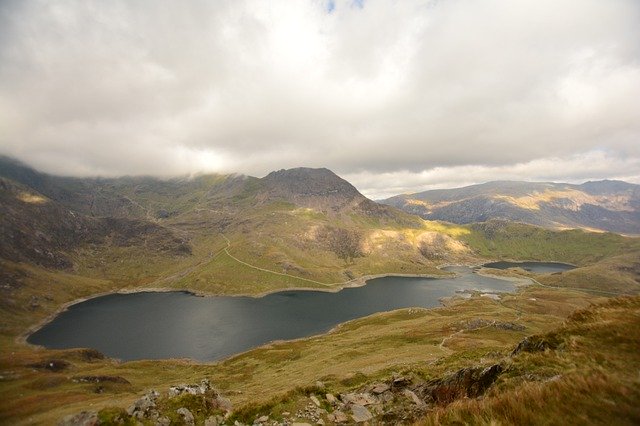 Free download Snowdon Llyn Llydaw Wales -  free photo or picture to be edited with GIMP online image editor