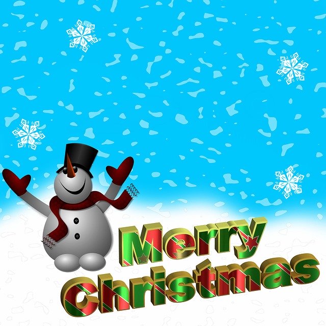 Free download Snowman Christmas Snow -  free illustration to be edited with GIMP free online image editor