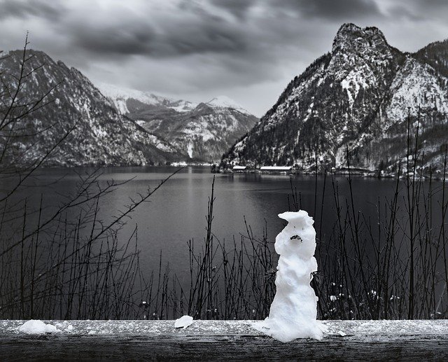 Free download Snowman Snow Salzkammergut -  free photo or picture to be edited with GIMP online image editor