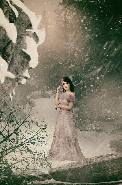 Free download Snow Oracle Girl -  free illustration to be edited with GIMP free online image editor