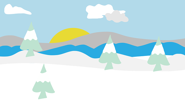 Free download Snow Scenery Sky -  free illustration to be edited with GIMP free online image editor