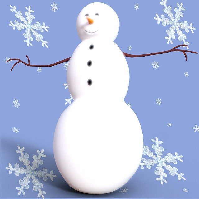 Free download Snow Snowflakes Snowman -  free illustration to be edited with GIMP free online image editor