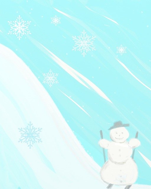 Free download Snow Snowman Ski -  free illustration to be edited with GIMP free online image editor