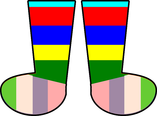 Free download Socks Rainbow Footwear - Free vector graphic on Pixabay free illustration to be edited with GIMP free online image editor