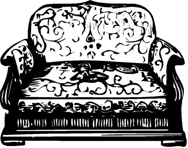 Free download Sofa Couch Vintage -  free illustration to be edited with GIMP free online image editor