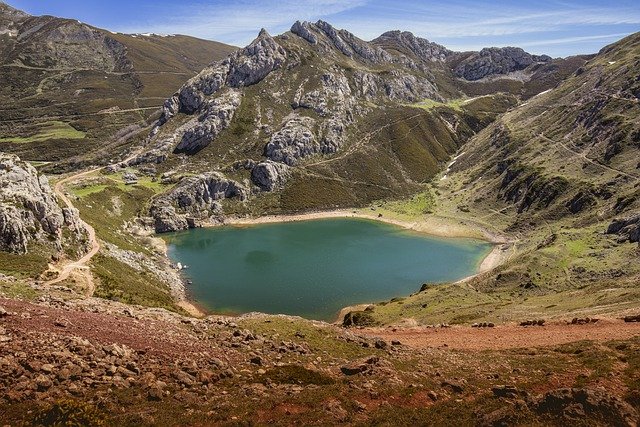 Free download somiedo natural park lake mountains free picture to be edited with GIMP free online image editor