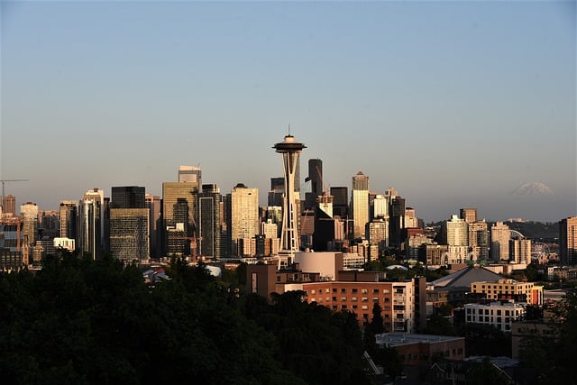 Free download space needle seattle sunset free picture to be edited with GIMP free online image editor