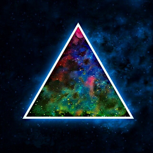 Free download Space Triangle Bright -  free illustration to be edited with GIMP free online image editor