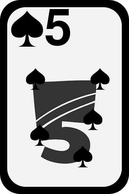 Free download Spades Card Five - Free vector graphic on Pixabay free illustration to be edited with GIMP free online image editor