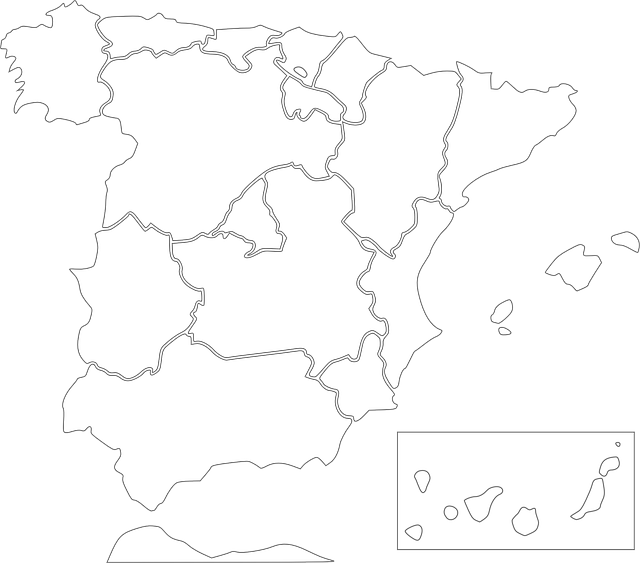 Free download Spain Map Europe - Free vector graphic on Pixabay free illustration to be edited with GIMP free online image editor