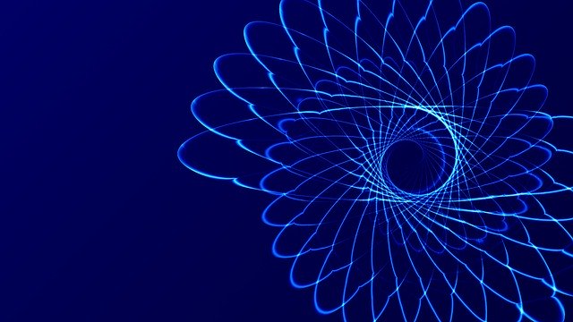 Free download Spiral Blue Glowing -  free illustration to be edited with GIMP free online image editor