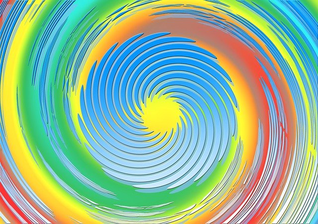 Free download Spiral Eddy Color Vortex -  free illustration to be edited with GIMP free online image editor