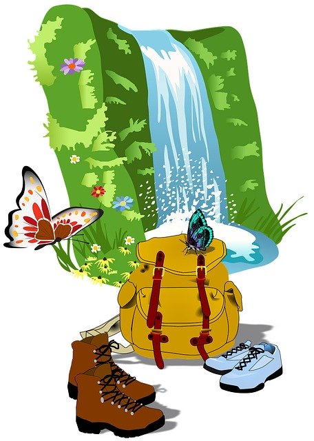 Free download Spring Hiking Butterflies -  free illustration to be edited with GIMP free online image editor