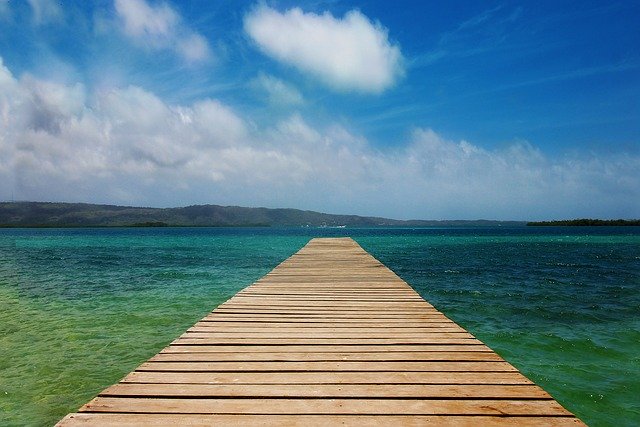 Unduh gratis Spring Jetty Lake - foto atau gambar gratis untuk diedit dengan editor gambar online GIMP