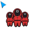 Squid Game Cursor  screen for extension Chrome web store in OffiDocs Chromium