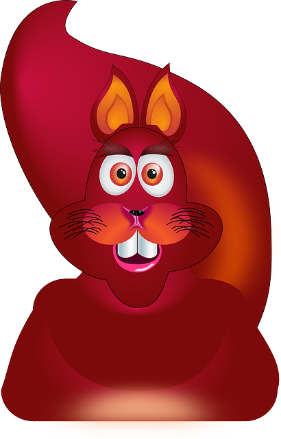 Free download Squirrel Red Colorful - Free vector graphic on Pixabay free illustration to be edited with GIMP free online image editor