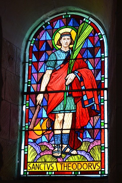 Free download Stained Glass Man Church -  free photo or picture to be edited with GIMP online image editor