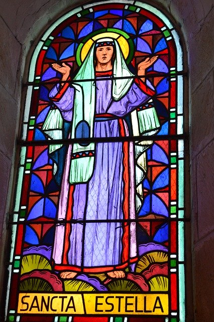 Free download Stained Glass Woman Estelle -  free photo or picture to be edited with GIMP online image editor