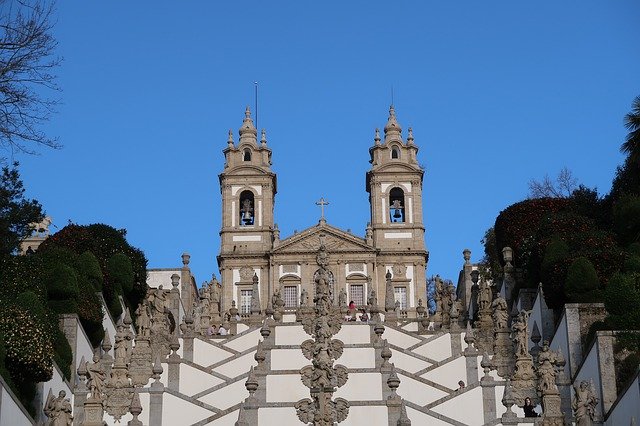 Free download Stairs Braga Church -  free photo or picture to be edited with GIMP online image editor