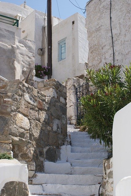 Free download Stairs Cyclades Greece -  free photo or picture to be edited with GIMP online image editor